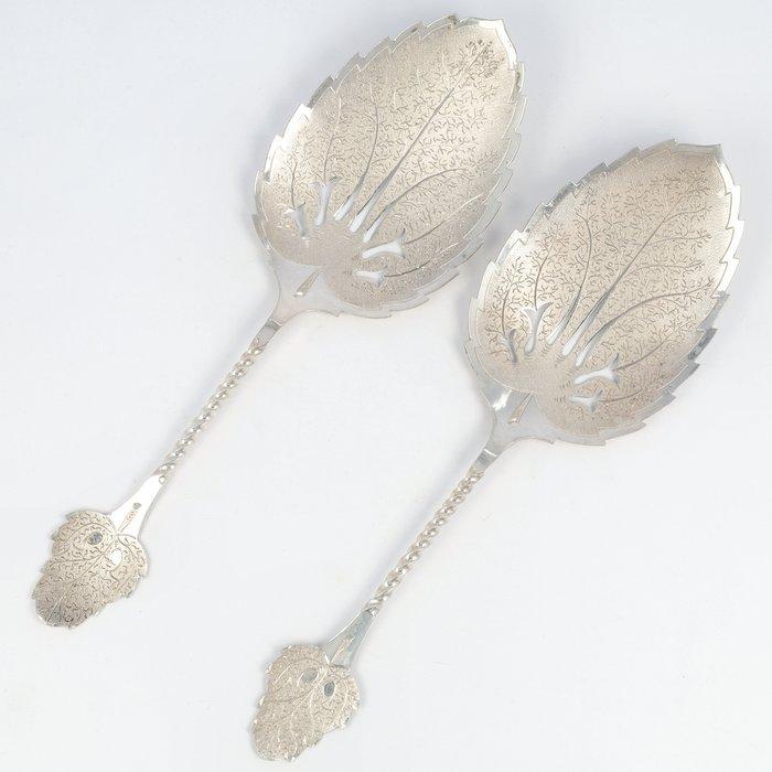 Adrianus Andries Graves Kooiman - Set Fruitschep /, Antiek en Kunst, Antiek | Goud en Zilver