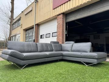 Hoekbank NATUZZI Releve bankstel  design grijs leer beschikbaar voor biedingen