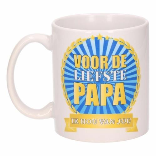 Voor de liefste papa koffiemok / beker 300 ml - Vaderdag m.., Huis en Inrichting, Keuken | Servies, Ophalen of Verzenden