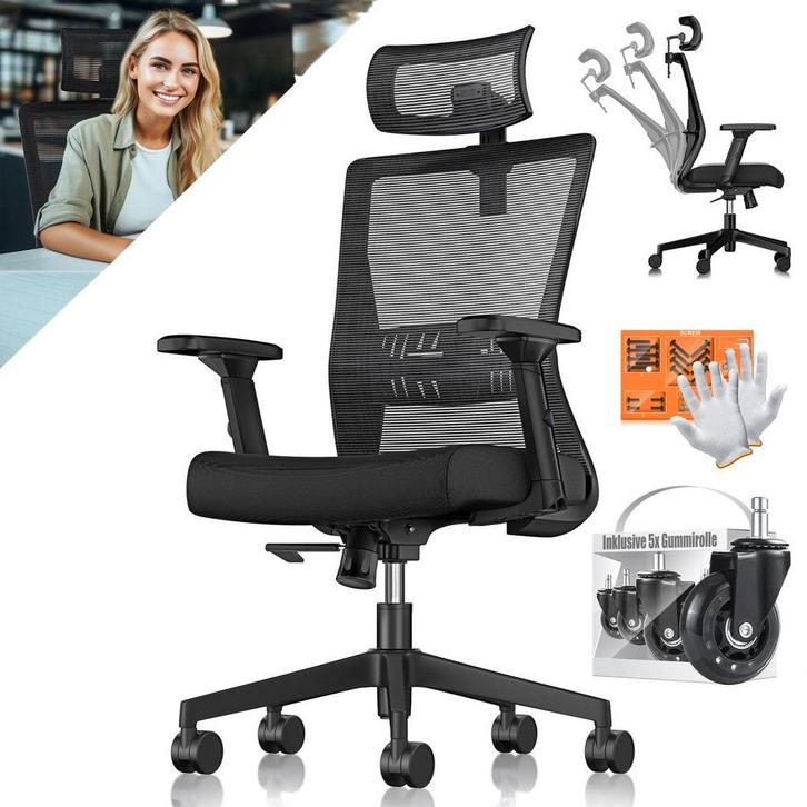 KESSER® Ergonomische Bureaustoel - Gamestoel - Office Chair, Huis en Inrichting, Overige Huis en Inrichting, Nieuw, Verzenden