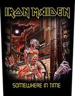 Iron Maiden - Somewhere in Time - Backpatch off. merchandise, Ophalen of Verzenden, Nieuw, Kleding