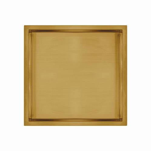 Inbouwnis Qisani Flow Enkel Geborsteld Goud, Doe-het-zelf en Verbouw, Sanitair, Bad, Nieuw, Ophalen of Verzenden