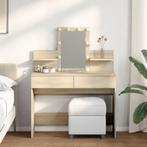 vidaXL Kaptafel met LED-verlichting 100x40x130 cm sonoma, Huis en Inrichting, Tafels | Kaptafels, Verzenden, Nieuw