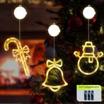 Kerstverlichting Raam Sneeuwpop met Twee Armen + Zuurstok +, Diversen, Kerst, Verzenden, Nieuw