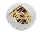 99936100040 Porsche Wheel Cap Large Crest zilver met, Verzenden, Nieuw