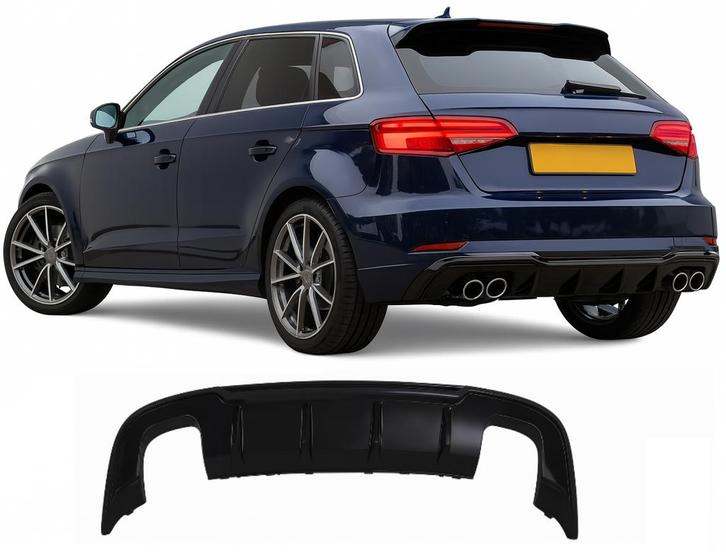 Diffuser | Audi | A3 Facelift | 3D/5D Hatchback | 8V 2016-20, Auto-onderdelen, Carrosserie en Plaatwerk, Nieuw, Audi, Verzenden