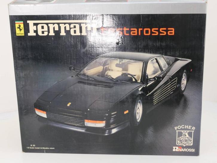 Schaal 1:8 Pocher No. K53 K Ferrari Testarossa Coupe Bla..., Hobby en Vrije tijd, Modelauto's | 1:5 tot 1:12, Gebruikt, Ophalen of Verzenden