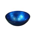 Waskom Sapho Murano Rond 40x14 cm Glas Blauw, Ophalen of Verzenden, Nieuw, Overige typen