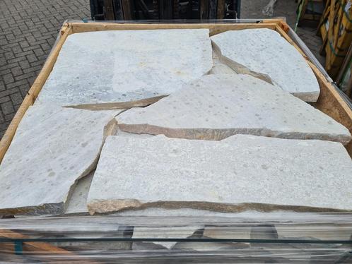 Brasil White flagstones / flagstones Brasil White kwartsiet, Tuin en Terras, Tegels en Klinkers, Terrastegels, Nieuw, Natuursteen
