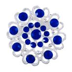 Fako Bijoux® - Broche - Bloem Kristal - 32x32mm -, Sieraden, Tassen en Uiterlijk, Broches, Verzenden, Nieuw