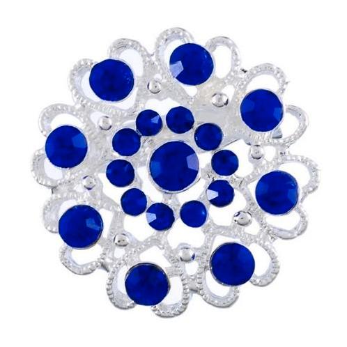 Fako Bijoux® - Broche - Bloem Kristal - 32x32mm -, Sieraden, Tassen en Uiterlijk, Broches, Verzenden
