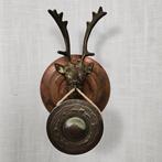 Decoratieve bel - Gong - Hertenkop, Antiek en Kunst