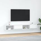 vidaXL Tv-meubelen 2 st 100x31x25,5 cm bewerkt hout wit, Huis en Inrichting, Kasten | Televisiemeubels, Verzenden, Nieuw, Overige houtsoorten