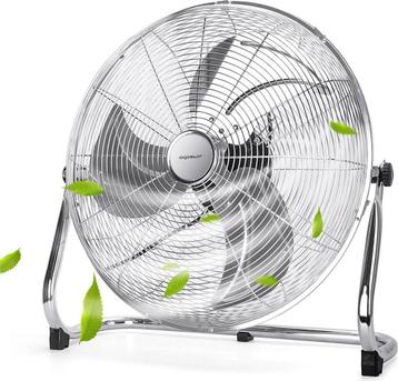 Aigostar Vloerventilator - Chroom - Ø 51 cm - 3 snelheden - beschikbaar voor biedingen