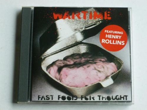 Wartime (featuring Henry Rollins) - Fast food for thought, Cd's en Dvd's, Cd's | Hardrock en Metal, Verzenden