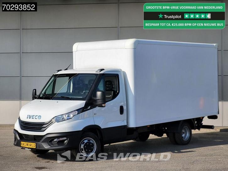 Iveco Daily 35C16 Automaat Laadklep Bakwagen Dubbellucht Air, Auto's, Bestelauto's, Lease, Automaat, Financial lease, Wit, Iveco