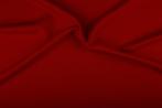 Texture stof rood - 25m bi-stretch op rol, Verzenden, Nieuw