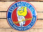 Esso motor oil keeps clean - Emaille bord, Verzenden, Nieuw