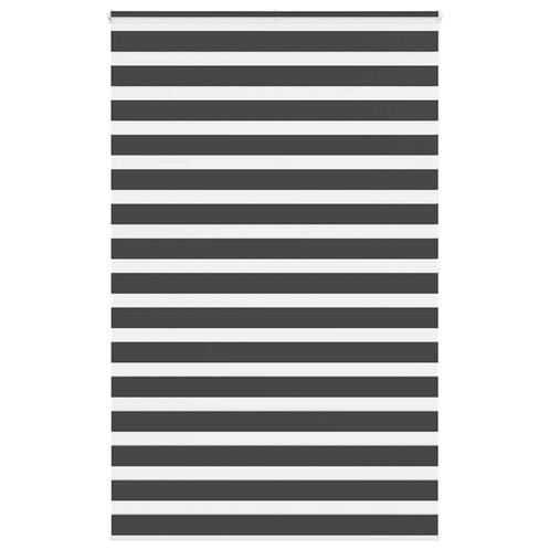 vidaXL Zebra rolgordijn 145x200 cm stofbreedte 140,9 cm, Huis en Inrichting, Stoffering | Gordijnen en Lamellen, Zwart, Nieuw