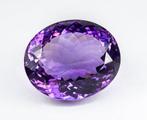 Zonder minimumprijs Amethist - 67.70 ct - Gem Report Antwerp, Sieraden, Tassen en Uiterlijk, Edelstenen, Nieuw