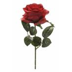 Kunstbloem roos Simone rood 45 cm  - Kunst rozen, Huis en Inrichting, Kamerplanten, Ophalen of Verzenden