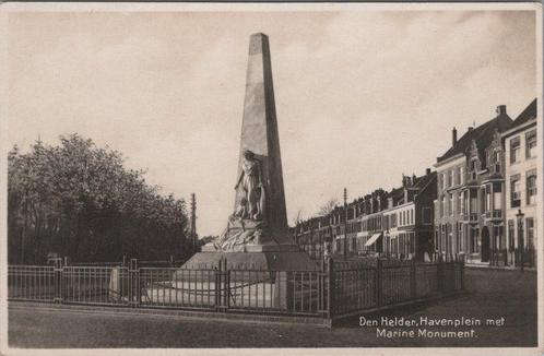DEN HELDER - havenplein met Marine Monument, Verzamelen, Ansichtkaarten | Nederland, Verzenden