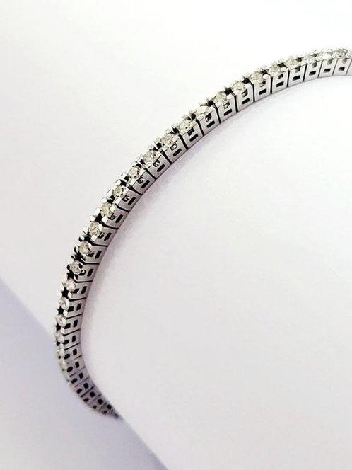 Armband - 18 karaat Witgoud - 3.45ct. tw. Diamant, Sieraden, Tassen en Uiterlijk, Armbanden