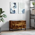 vidaXL Platenkast 74,5x38x48 cm bewerkt hout gerookt, Verzenden, Nieuw