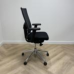Ergonomische bureaustoel vv gaasrug, zwart -chroom, Gebruikt, Zwart, Ophalen of Verzenden, Bureaustoel