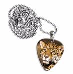 Plectrum ketting of sleutelhanger met kop van een luipaard, Verzamelen, Ophalen of Verzenden, Nieuw