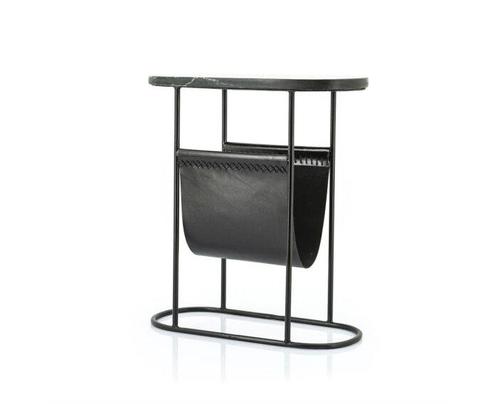 Marmeren lectuur bijzettafel- zwart | BY-BOO Daily 1 |, Huis en Inrichting, Woonaccessoires | Overige, Nieuw, Ophalen of Verzenden