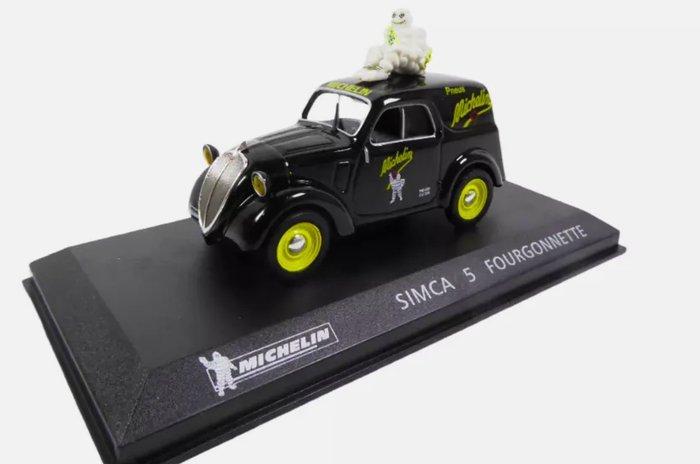 Michelin 1:43 - Modelauto - Simca 5 Fourgonnette Pneus, Hobby en Vrije tijd, Modelauto's | 1:5 tot 1:12