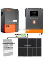 Hybride systeem, off-grid All-in one met thuisbatterij, Nieuw, Compleet systeem, 200 wattpiek of meer, Ophalen