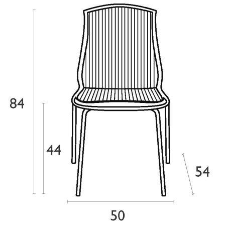 (MDK-106598) Siesta Allegra transparant, Huis en Inrichting, Stoelen, Nieuw, Ophalen of Verzenden