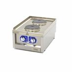 Kookplaat Horeca - 2 Pitten - Enkel - 60 cm Diep -, Verzenden, Nieuw in verpakking, Fornuis, Frituur en Grillen