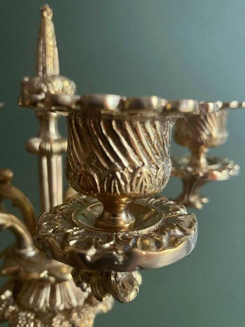 G&C Interiors - Kandelaar - Brons - Klassieke 5-arm, Antiek en Kunst, Curiosa en Brocante