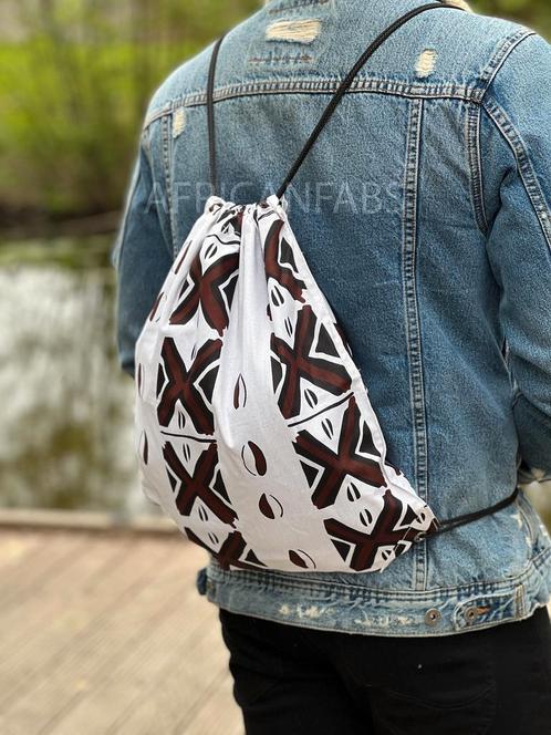 Afrikaanse print rugzak / Gymtas / Schooltas met rijgkoord -, Sieraden, Tassen en Uiterlijk, Tassen | Schooltassen, Nieuw, Ophalen of Verzenden