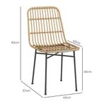 TRUUSK Eetkamerstoel Keukenstoel Stoel, Boho-stijl, 45 Cm X, Huis en Inrichting, Stoelen, Verzenden, Nieuw