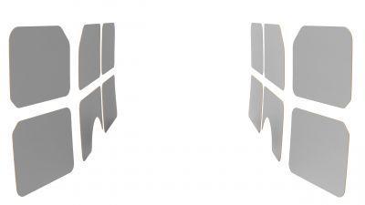 Wandbetimmering en deurpanelen hout Ford Transit Courier, Auto-onderdelen, Interieur en Bekleding, Nieuw, Verzenden