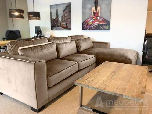 Loungebank Amsterdam - loungebanken - Beige, Huis en Inrichting, Banken | Sofa's en Chaises Longues, Nieuw, Stof