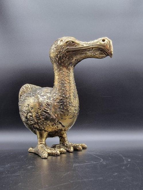 Beeld, Handmade Dodo - Indonesia - 26 cm - Brons, Antiek en Kunst, Curiosa en Brocante