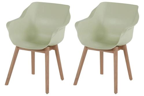 Set van 2- Hartman Sophie Studio diningstoel- French green-, Tuin en Terras, Tuinstoelen, Nieuw, Overige materialen, Verzenden