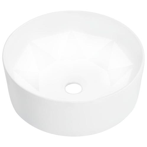 Wastafel Keramiek Wit 36cm - Retourdeal - 53% Korting!, Doe-het-zelf en Verbouw, Sanitair, Nieuw, Wastafel, Ophalen of Verzenden