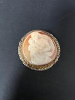 Zilver - Broche - Camée broche uit de 19e eeuw, Antiek en Kunst