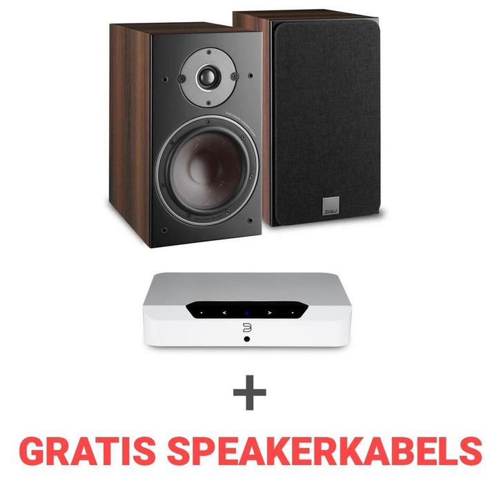 Oberon Dali Combi deal Dali Oberon 3 + Bluesound Powernode, Audio, Tv en Foto, Luidsprekers, Front, Rear of Stereo speakers, Nieuw