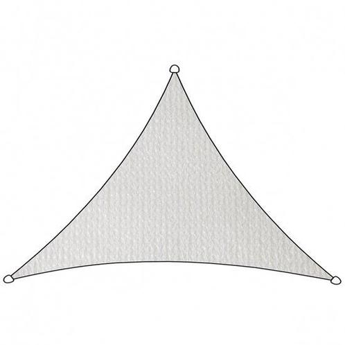 Livn Schaduwdoek Iseo HDPE driehoek 3x2.5m wit - Wind- en, Caravans en Kamperen, Kampeeraccessoires, Zo goed als nieuw, Ophalen of Verzenden
