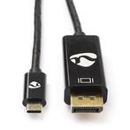 USB C naar DisplayPort kabel | Nedis | 2 meter (4K@60Hz), Computers en Software, Pc- en Netwerkkabels, Verzenden, Nieuw