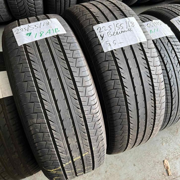 2 x Yokohama BluEarth 225-55-18 Zomerbanden 5,5mm, Auto-onderdelen, Banden en Velgen, 18 inch, Zomerbanden, 225 mm, Personenwagen
