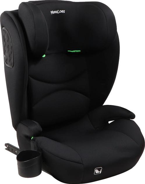 MamaLoes Liv Zwart Isofix 100-150 cm i-Size Autostoel, Kinderen en Baby's, Autostoeltjes, Nieuw, Isofix, 15 t/m 36 kg, Verzenden