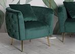 FAUTEUIL BUCAREST GROEN CM 76X74X73, Huis en Inrichting, Fauteuils, Ophalen of Verzenden, Nieuw